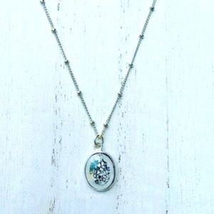 Luvleigh designs   Sterling silver & druzy necklace